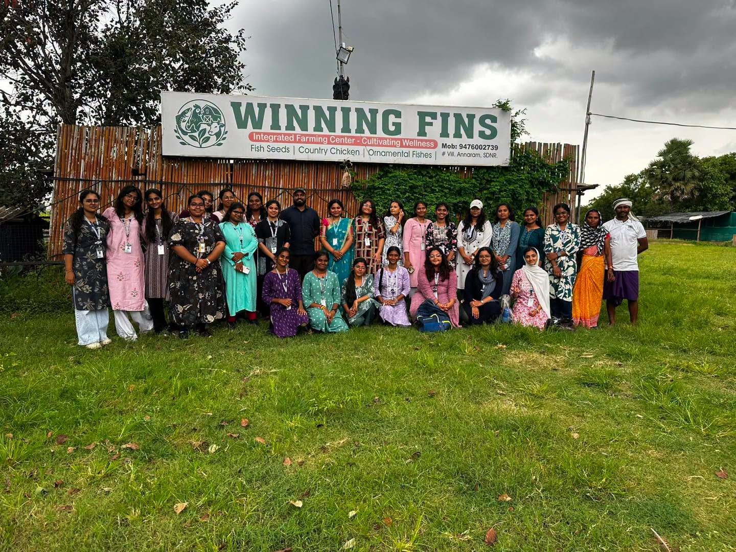 The Department of Zoology, under the DBT STAR College Strengthening Component, organised a field visit to Winning Fins, Shadnagar