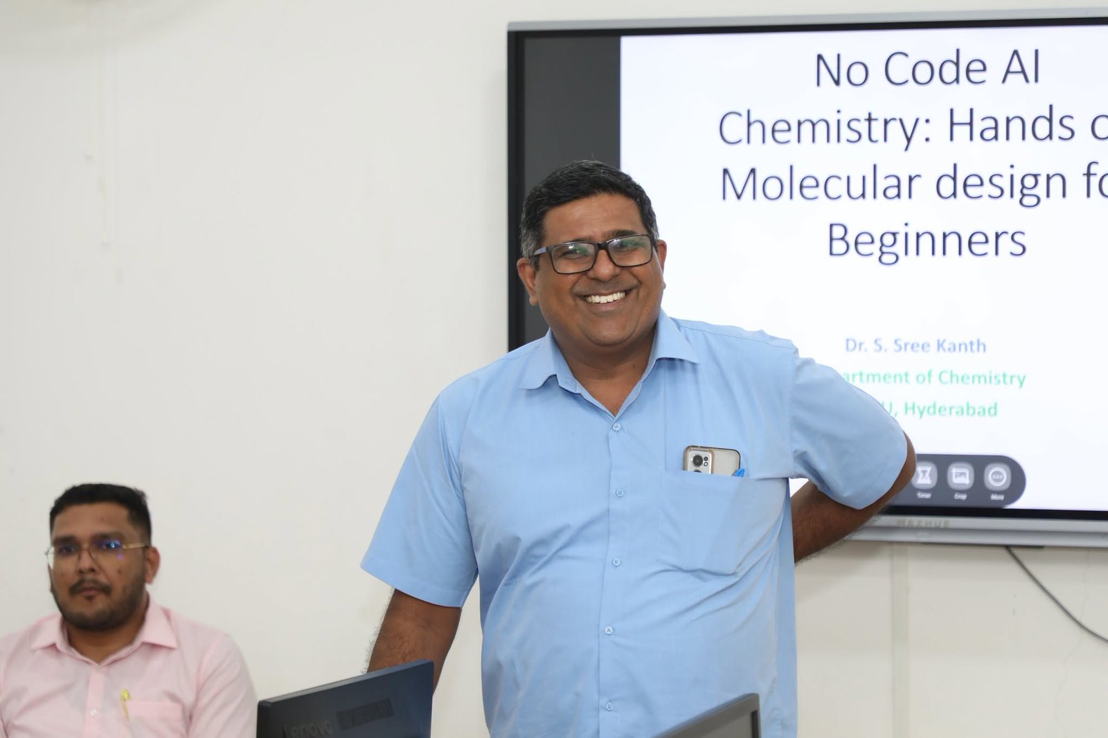 The Department of Chemistry organised a workshop on "No Code AI Chemistry: Hands-On Molecular Design for Beginners "