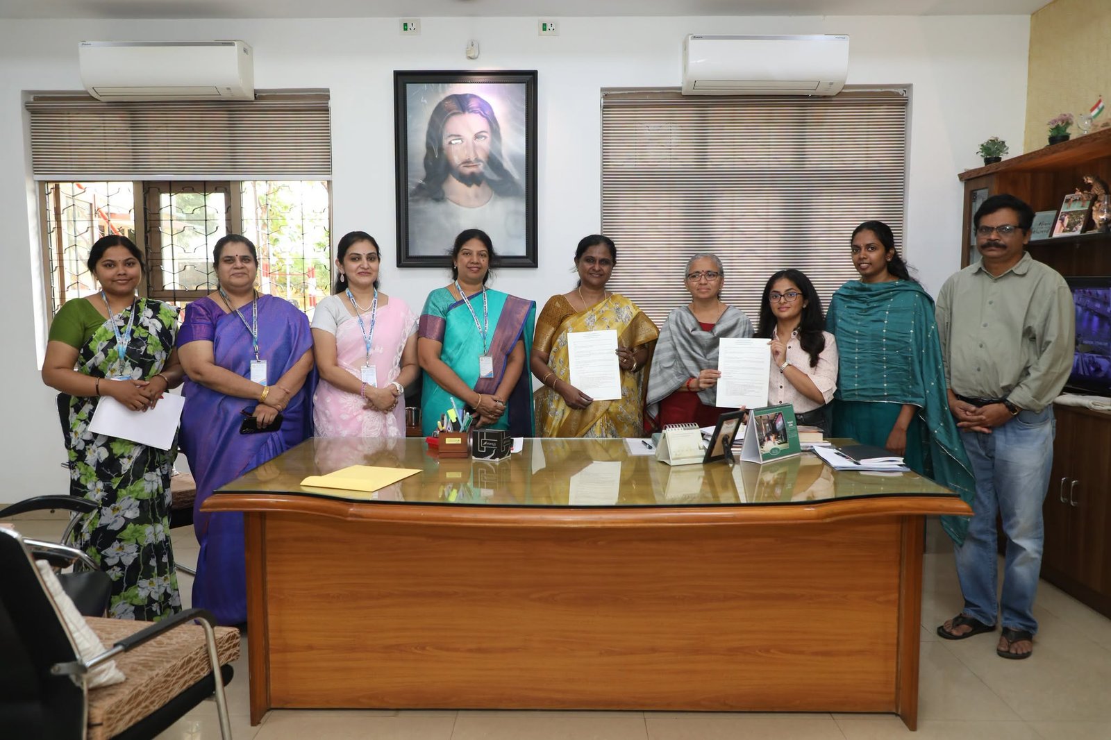 The Department of Zoology signed a Memorandum of Understanding (MoU) with the Council for Green Revolution (CGR), an NGO founded by K. Leela Laxma Reddy, President of CGR.