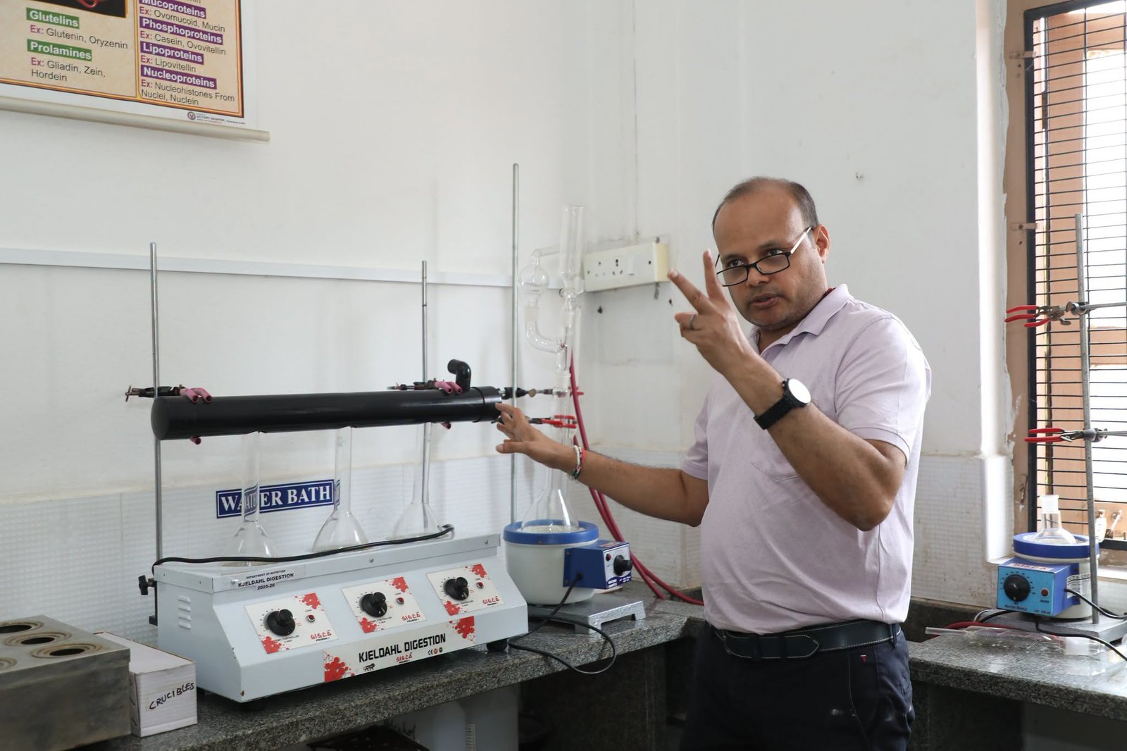 The Department of Nutrition organised a one-day training programme titled “Exploring Food Composition: A Practical Guide to Proximate Analysis”